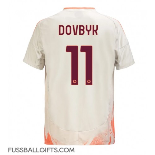 AS Roma Artem Dovbyk #11 Fußballbekleidung Auswärtstrikot 2024-25 Kurzarm